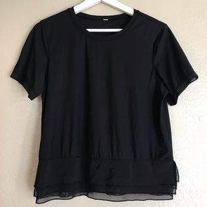 Lululemon Sole Training Short Sleeve Shirt Sz LG